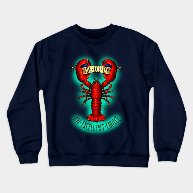 The Lobster Crewneck Sweatshirt by ReclusiveCrafts
